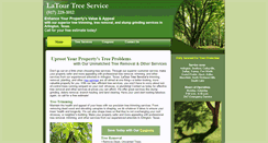 Desktop Screenshot of latourtreeservice.com